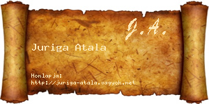 Juriga Atala névjegykártya